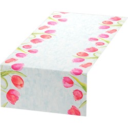 Dunicel tafelloper Tête àTêt Painted Tulips 206389 40cm x24m Doos 4 rol