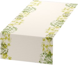 Dunicel tafelloper Tête à Tête Green Umbles 206327 40cm x24m Doos 4 rol