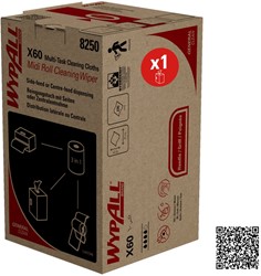 WypAll X60 poetsdoeken 2in1 General Clean, midi,blauw 8250 1-lgs. 31x31cm. Disp. 235 doek
