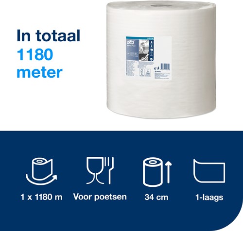 Tork Heavy-Duty Poetspapier W1 2-laags | Extra Sterk-3