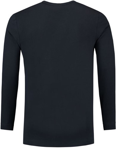 L&S T-shirt  L.M. Mt:XL, navy Body Fit, Cott./Elast., heren-2