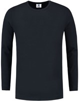 L&S T-shirt  L.M. Mt:XL, navy Body Fit, Cott./Elast., heren