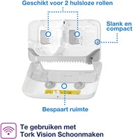 Tork Mid-Size toiletroldisp. T7 Elevation wit 558040 Twin Coreless-3