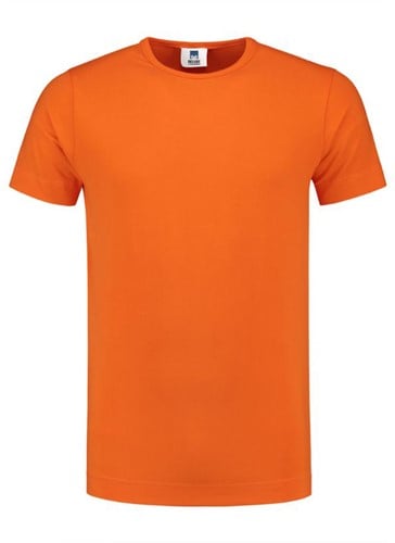 L&S T-shirt Mt:3XL, orange Body Fit, Cott./Elast., heren
