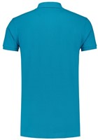 L&S polo Basic Mt:L, turquoise Regular Fit, Cott/Elast, heren-2