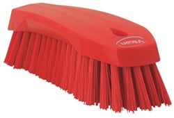 Vikan hygiene werkborstel 200mm rood hard 38904