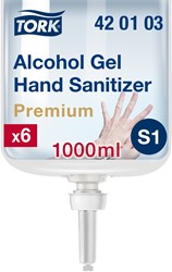 Tork alcoholgel sanitizer S1 Premium 420103 handdesinfectie Doos 6x1L
