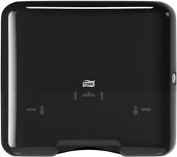 Tork Z-vouw handdoekdispenser H3 Elevation zwart Mini 553108 Z-vouw en C-vouw