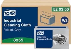Tork reinigingsdoek W8 Industrial grijs Doos 8x55 doek