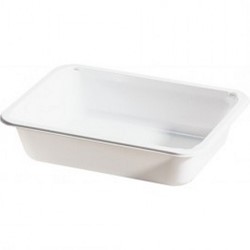 Duni schaal CPET 1 vaks wit Ecoecho 510ml 115482 171x127x35mm Doos 900st.