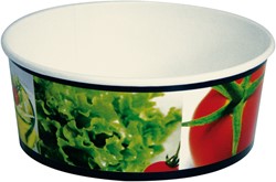 Huhtamaki saladebeker PE + bedrukt Salad to go 1030ml Pak 40 stuks