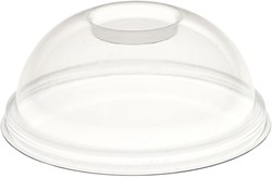 Huhtamaki  Smoothie boldeksel+ dicht, PET, transparant, Ø95mm Pak 100 stuks