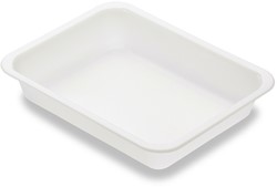 Duni menuschaal BIO 1-vaks wit Ecoecho 1115ml 175299 BIO 227x178x40m Doos 216st.