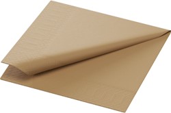 Duni servetten 1/4 vouw Ecoecho bruin 178647 2lgs. 24x24cm Doos 8x300 stuks