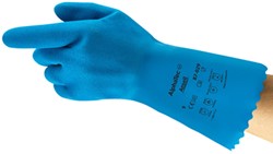 Ansell AlphaTec latex handschoenen blauw 87-029