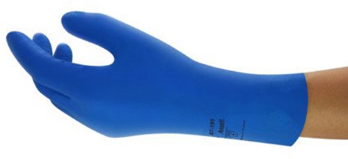 Ansell AlphaTec latex handschoenen blauw 87-195