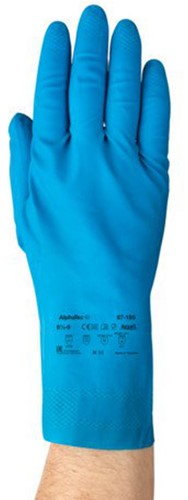 Ansell AlphaTec latex handschoenen blauw 87-195-3