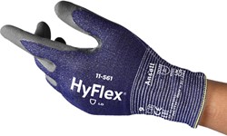 Ansell Hyflex nitril handschoenen blauw/grijs 11-561