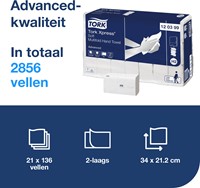 Tork Xpress handdoek H2 Advanced soft wit 120399 2lgs. 21x34cm Pak 21x136 st.-3