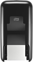 Tork Optiserve 2-rol toiletrol dispenser zwart hulsl. 558042 T7. type verticaal
