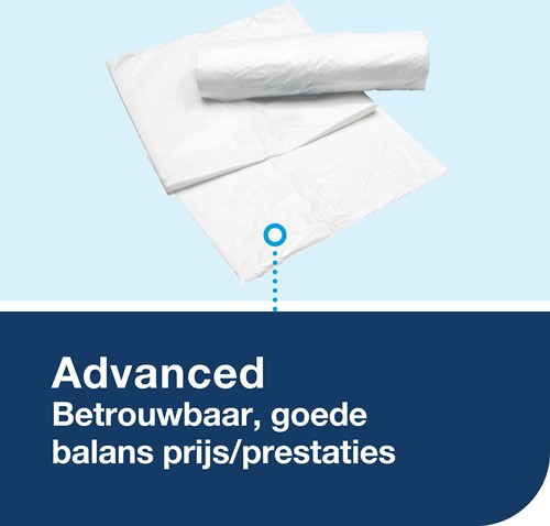 Tork afvalbak 20L B2 open model wit 226100 Tork Afvalbak 20 Liter Wit B2-2