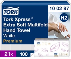 Tork Xpress Extra Zachte Multifold H2 100297 Doos 21x100 stuks