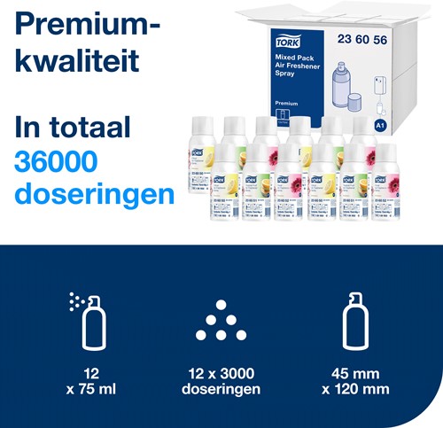Tork A1 luchtverfrisser spray mixpakket 236056-3