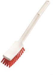 Taski afwasborstel hard rood met lange steel Doos 2 stuks