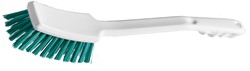 Taski afwasborstel medium hard groen met lange steel