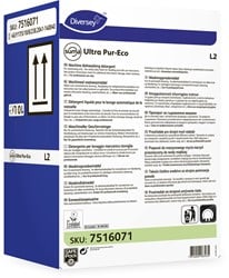 Diversey Suma Ultra Pur-Eco L2 vaatwasmiddel chloorvrij zacht water Safepack 10L