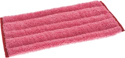 Taski Jonmaster Ultra damp mop 25cm microvezel vlakmop rood Pak 10 stuks