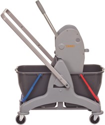 Taski dubbele rolemmer 2x15L inclusief pers en duwbeugel