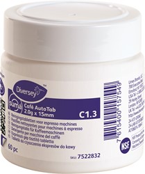 Diversey Suma Café AutoTab C1.3  espressomachinereiniger 2,0g x15mm. Doos 2x60 tablets