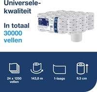 Tork Coreless toiletpapier T7 Universal wit 472620 1lgs. 143.75m Pak 24x1250 vel-3