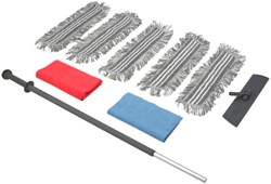 Vikan Starter Kit Restaurant grijs. tele.steel,frame 990101 5x mop,10 x microv.doek