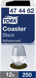 Tork onderzetter zwart 474462 8lgs. Ø9cm Doos 12x250 stuks