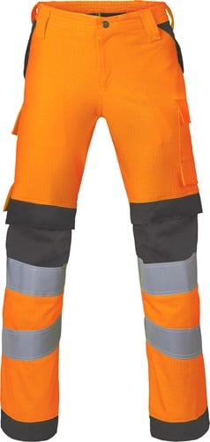 HAVEP Werkbroek 80571 Mt:57 fluo oranje/charcoal Lijn: Multi Protector + Heren