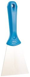 Vikan hygiene handschraper 235x100mm blauw 40093 pp met RVS blad