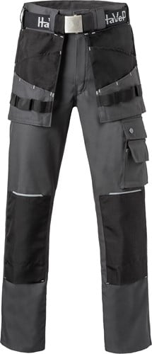 HAVEP werkbroek 8730 Mt:48, charcoal grijs/zwart Line: Worker.Pro