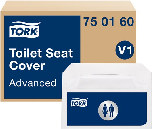 Tork toiletbril afdekhoes V1 Advanced wit 750160-2