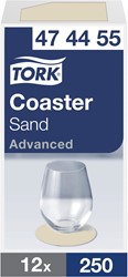 Tork Onderzetter Zand  — Praktisch en Representatief voor Horeca  —  474455 — 12 x 250