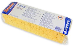 Spontex sponzen Azella 82 geel 120x80x35mm Pak 10 stuks