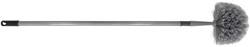 Ragebol kunststof grijs Ø19cm met telescoopsteel 85-150cm