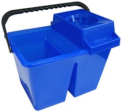 SYR dubbele mopemmer Spaans 2x5L  blauw met korf