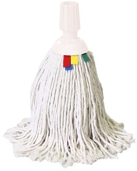 Minimop Spaans katoen 250g steelverbindig wit