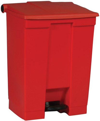 Rubbermaid Step-On container 68L, rood