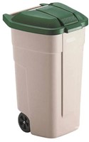 Mobiele Container 110 Liter Groen/Beige