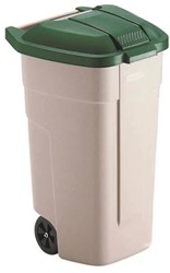 Mobiele Container 110 Liter Groen/Beige