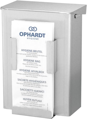 Ingo-man hygiëne afvalbak 6L met zakhouder AB 6 HB 2 E RVS geborsteld