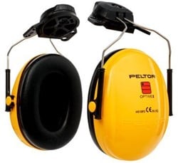 3M Peltor gehoorkap H510P3E Geel,helmbevestiging OPT1P3E^ SNR 26 dB(A), Optime™ I